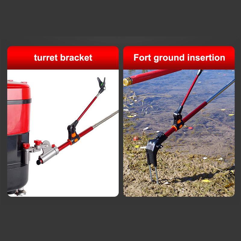 Fishing Rod Rack Stainless Steel Turret Bracket Fishing Rod Support Stand Angler Rod Holder Rod