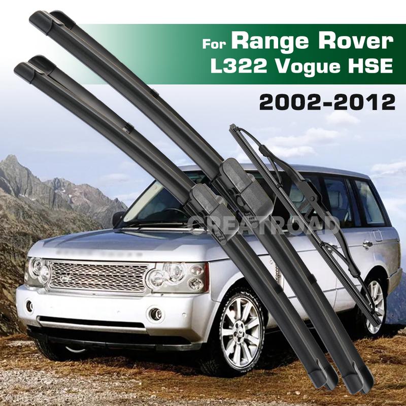 GREATROAD Wiper LHD&RHD Front & Rear Wiper Blades Set For Range Rover L322 Vogue HSE 2002 - 2012 Windshield Windscreen Window