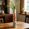 Vază Mică cu Față Drăguță, Mini Vază Decorativă din Rășină cu Flori În relief, Vază Decorativă Boho pentru Birou, Raft, Decor Cameră de Zi, Idee Unică de Cadou pentru Femei