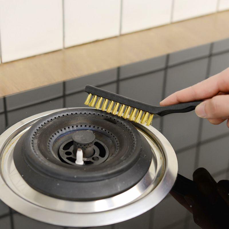 2pcs Wire Brushes Copper Brush Cleaning Accessories Stainless Steel Copper Wire Brushes for Metal Rust Scrub Removal Cleaning