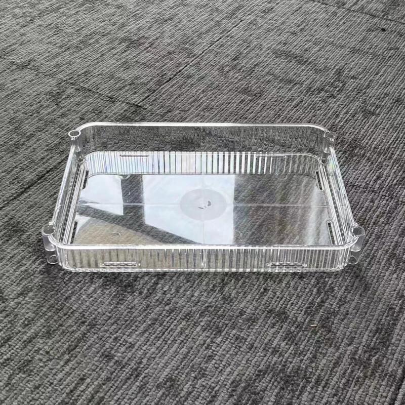 Movable 3-Tier Floor Storage Shelf