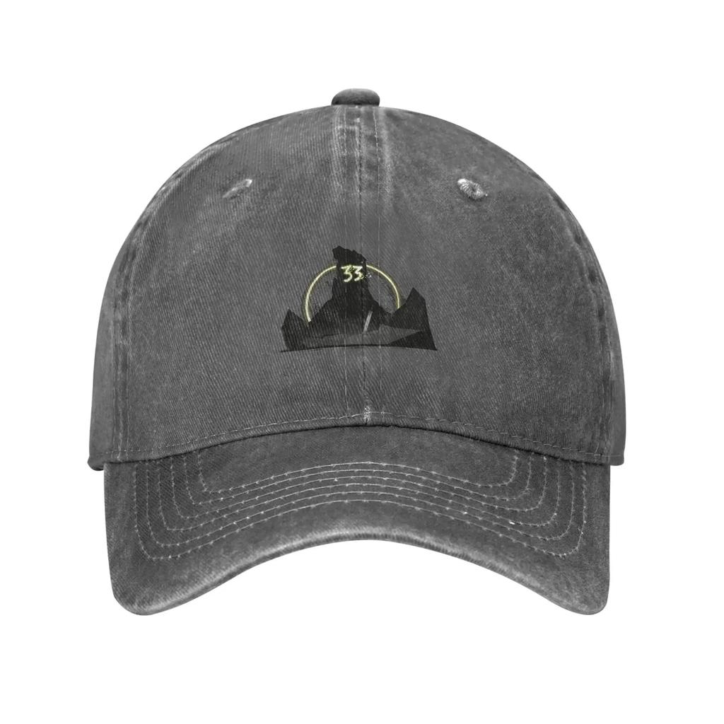 Clair Obscur Expedition 33 Spiel Sonne Baseballkappe y2k Retro Unisex Herren Gewaschene Trucker-Kappe Sonnenschutz-Design Baseballkappen Geschenk