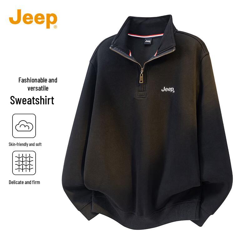Jeep Men s Half-Zip Polo Sweatshirt XL
