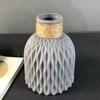 Plastic Flower Vase with Modern European Anticeramic Look for Flower Arrangement on Desk Bedroom Dining Table and Wedding