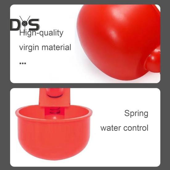 16 Pcs Automatic Chicken Water Cup Plastic Chicken Watering System Poultry Water Feeder Cup for Chicken Duck Goose Turkey