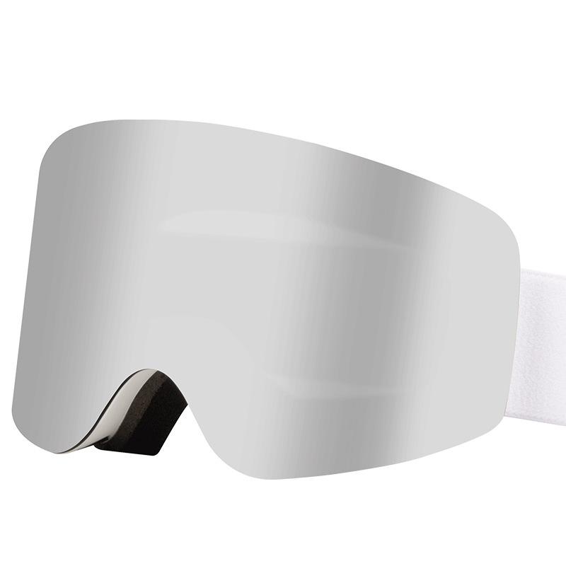Neue zylindrische magnetische Skibrille, doppelwandige beschlagfreie magnetische Skibrille, Schneeschutzbrille, Bergsteigerbrille