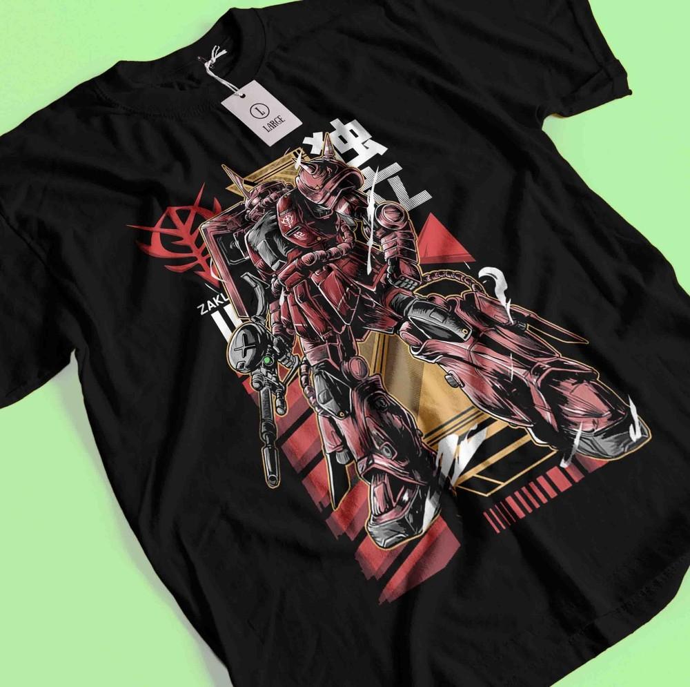 

Gundam Shirt New Anime Tshirt Mobile Suit RX 78 Robot TShirt Manga Warrior Tee Unisex T-Shirt XXL