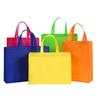 10PCS Colorful NonWoven Reusable Tote Bags  Large Eco Friendly Storage for Shopping Custom Logo (Extra Fee) Cloth Fabric Pouches