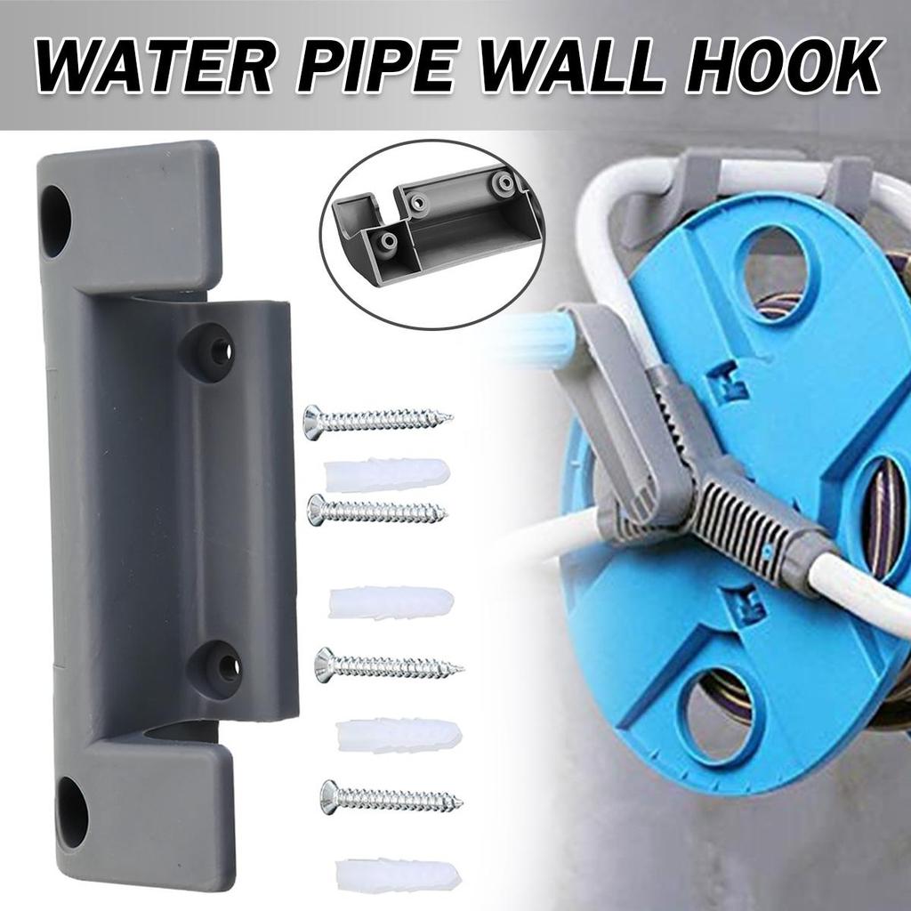 Wall Mounted Water Hose Pipe Reel Holder Garden Storage Tidy Pipe Fixing Bracket