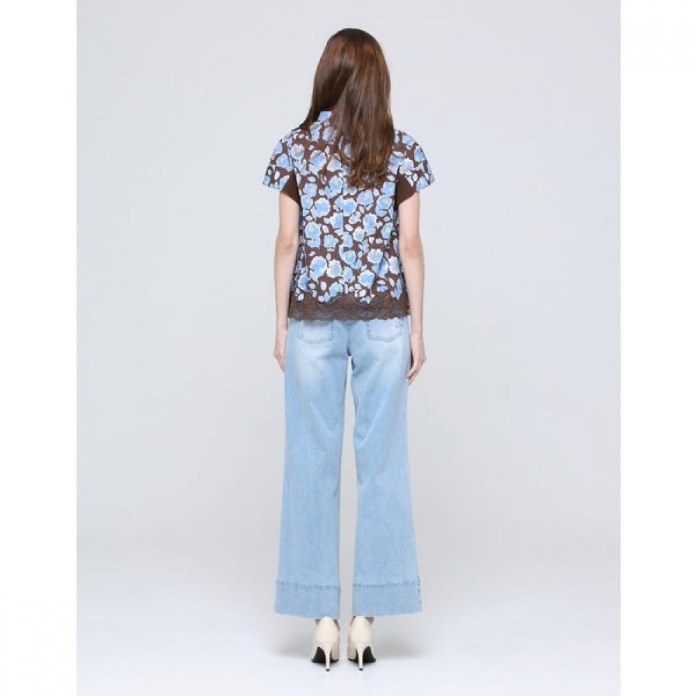 Son Jung Wan Ribbon Brooch Flower Blouse Zbl6262131