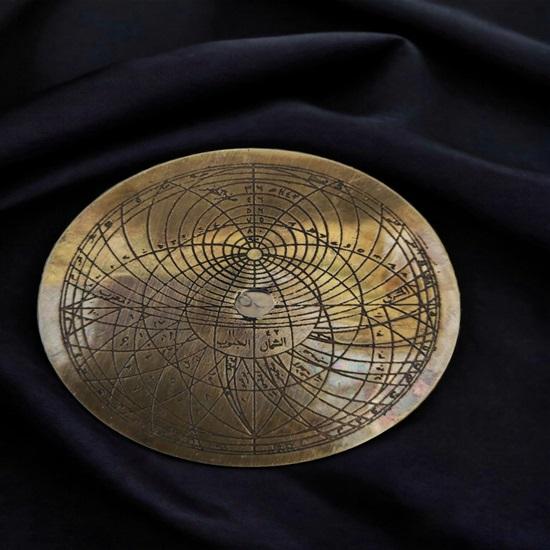 Ancient Time Arabic Calendar, Brass Astrolabe Navigation Calendar, Christmas Gifts, Wall Hanging, Home Decor, Handmade Astrological