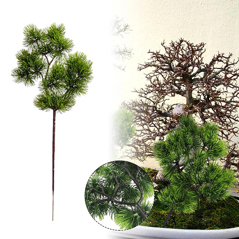 1Pc Wedding DIY Fake Pine Realistic Room Decor Christmas Decortion PVC Artificial Plant Artificial Pine Green Branch