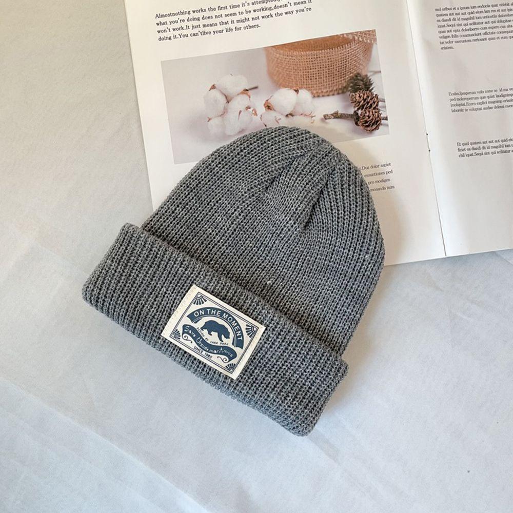 Street wear Solid Colors Knitting Beanie Women Skullies Hat Fashion Design Korean Style Hat