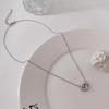 Simple rhinestone love buckle pendant necklace cold style hip hop earth cool accessories tide sweater chain trend Europe and the United States