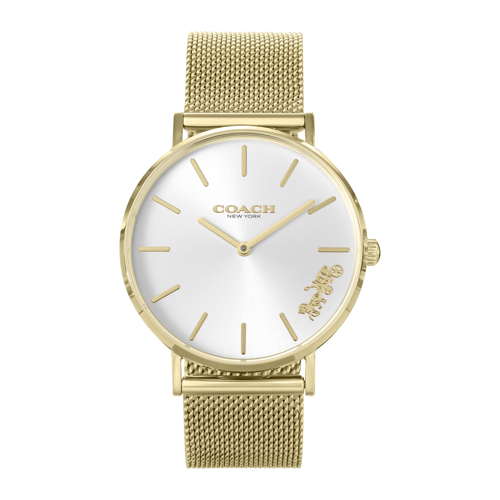 

Часы PERRY Silver Dial Stainless Steel Quartz 36MM 14503125 Gold [Coach] Женские [Товар]