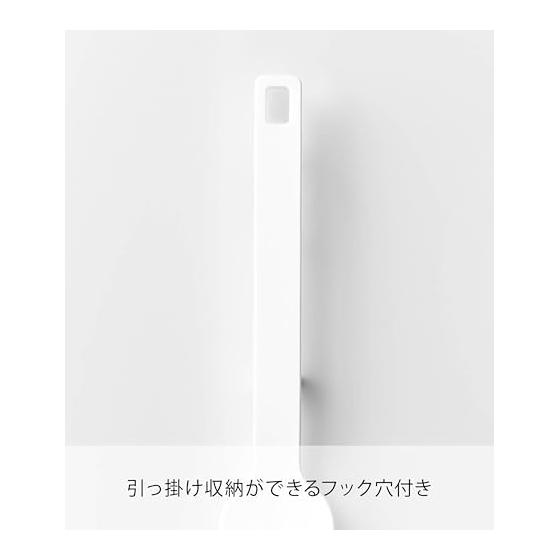 Yamazaki Jitsugyo Silicone Spoon S White W2.4 x D2.1 x H12cm Tower Dishwasher Safe Floating Tip Spatula Jam Spoon 10045