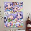 Comptiq 2007 Lucky Star Fatestay night Magazin Cover Wandteppich Nostalgische Raumdekoration für Klassische Otaku Visual Novel Fans