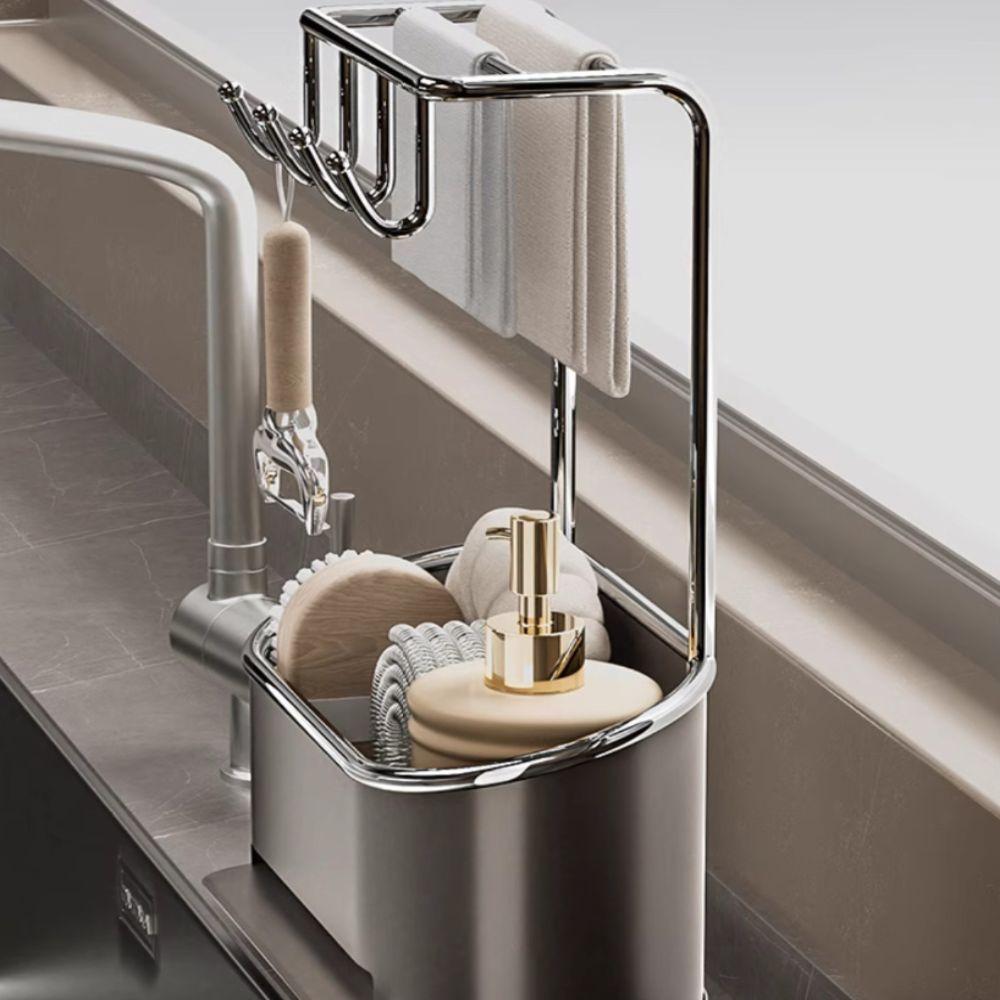 Drainage Base Kitchen Sink Organizer Multifunctional Kitchen Rack  Kitchen Essentials