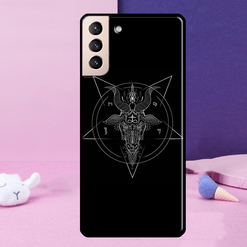 Gothic Witch Satan Case For Samsung Galaxy S23 S22 Ultra S21 S20 FE Note 10 20 Ultra S8 S9 S10 Plus Cover