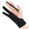 1Pc Artist Graphic Drawing Tablet Glove Double Layers Two Finger Digital Tablet Sketching Glove Men Women Palm Rejection Digital Art Glove