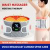 Red Light Heating Massage Waist Belt, Electric Heating Waist Massager Heated Belt, Relieve Blood Circulation for Back Pain Care