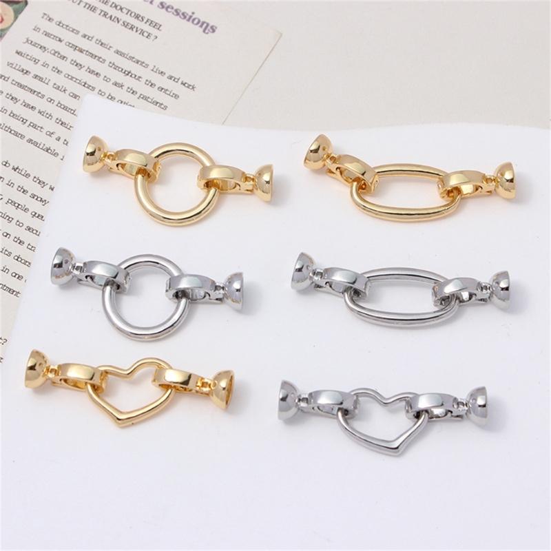 Set of 6 Irregular Clasp for Bracelet and Necklace Jewelry Making Accessories Copper Handmade Accessories Fastener