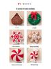 Grenzüberschreitende Weihnachts-Schneehaus-Girlande: Schneeflocken-Bonbon Plüschkissen - Festliche Dekoration & Geschenkkissen.