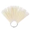 50Pcs Fan-shape Nail Art Tips Polish Board Display Practice Sticks Manicure Tool