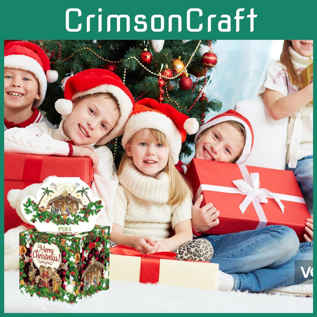 Christmas Jesus Theme Party Favor Box Money Enclosure With Material Cardboard