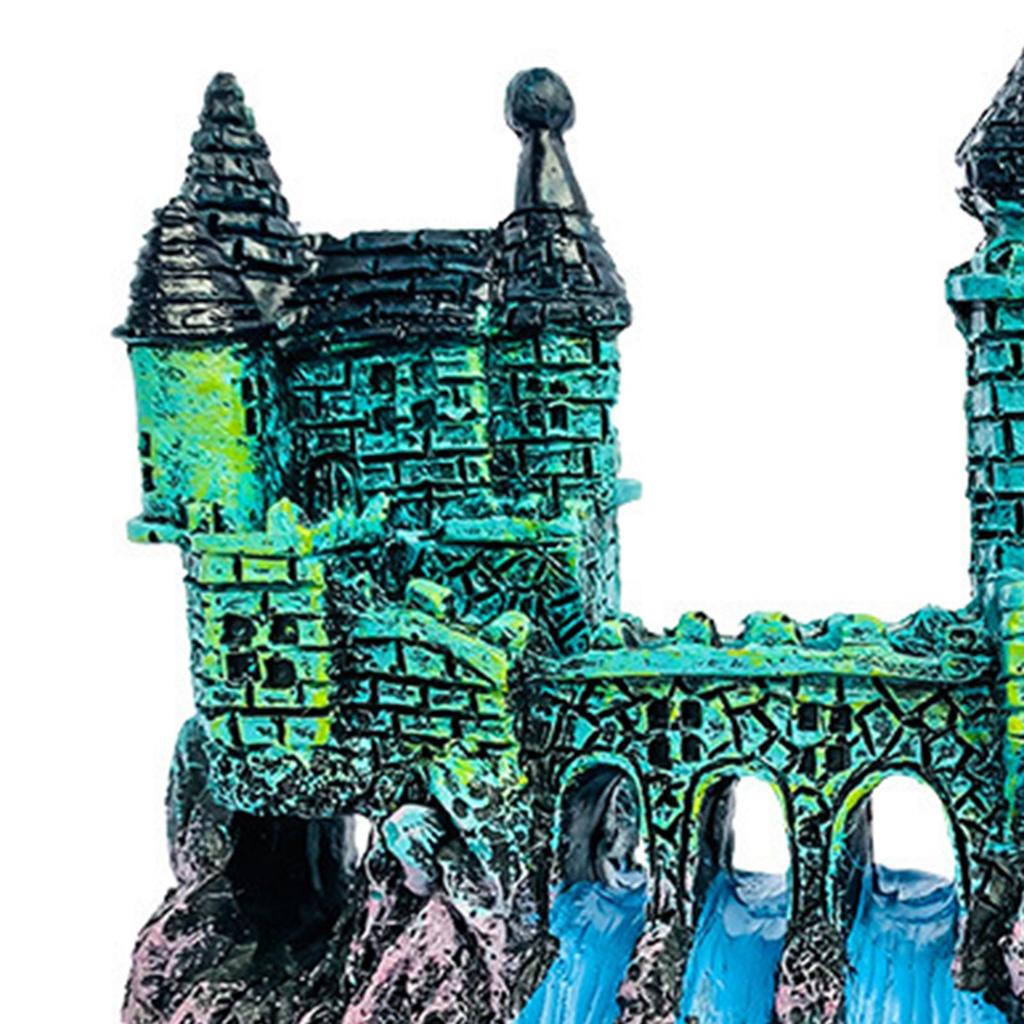 Aquarium Resin Castle Decoration Resin Fish Tank Hide Castle Ornament for