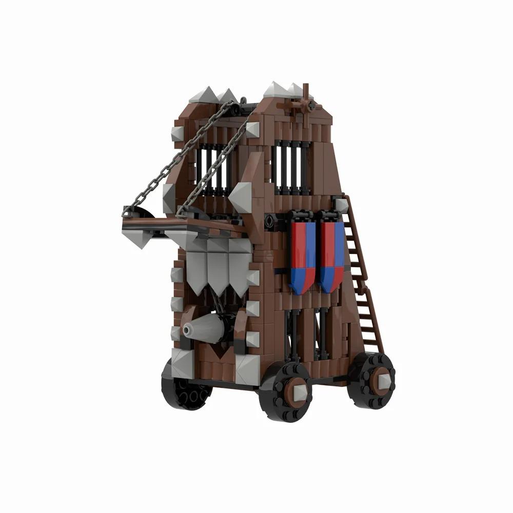 Medieval Castle Siege Weapons Building Blocks Siege Engine Cannon Car  Catapult Crossbow MOC Assembly Bricks Toys