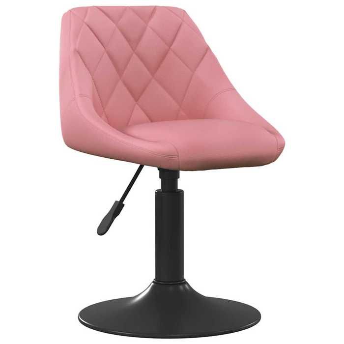 VidaXL Chaises pivotantes à manger lot de 2 Rose Velours 335332
