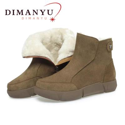 Fashion AIYUQI Snow Boot Women 2025 Winter New Suede Genuine Leather Women Short Boots Natural Wool Warm Non-slip Women's Ankle Boots