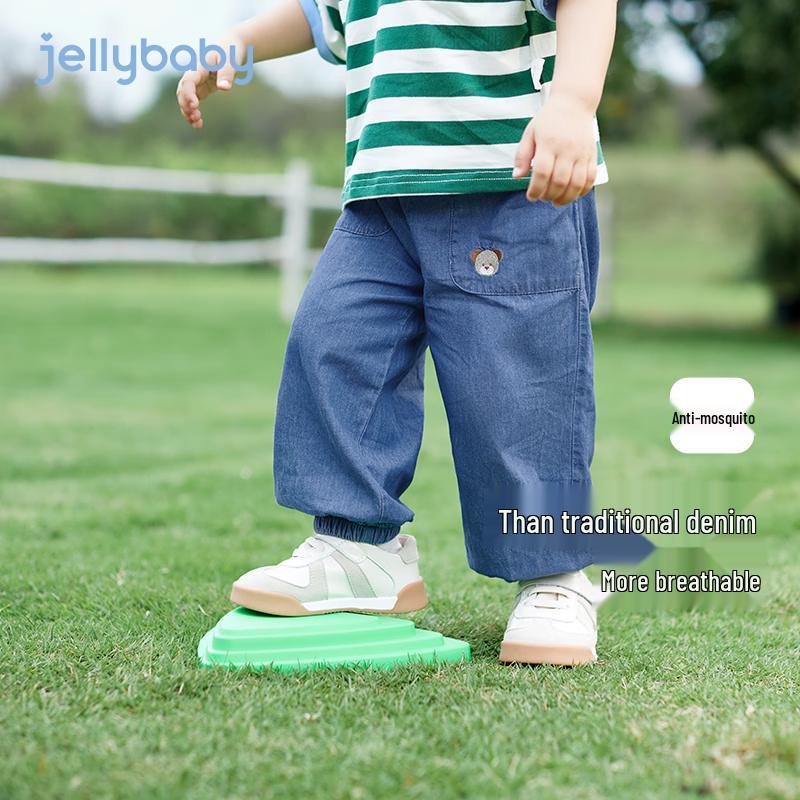 JELLYBABY Boys  Mosquito Repellent Lightweight Cotton Jeans 120