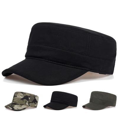 Unisex Light Plate Camouflage Series Flat Top Baseball Caps Spring Autumn Sailor Hats Men Flat Top Captain Military Caps