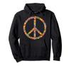 Christmas Peace Sign Santa Claus Retro Hippie Happy Holidays Hoodie