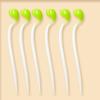 20pcs Elastic Stress Relief Toy Interest Bean Sprouts Stretch Simulation Yellow Bean Sprouts Decompression Props Kitchen Decor