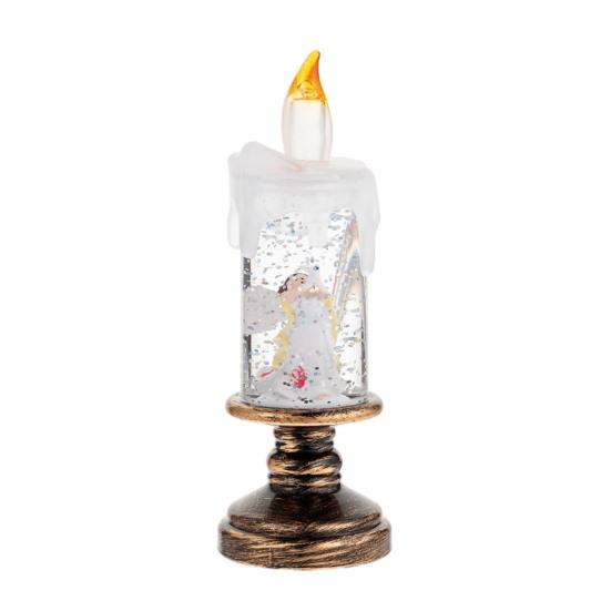 Christmas Flameless LED Candles Battery Operated Santa Snow Decorative Lamp Home Porch Tabletop Party Decor