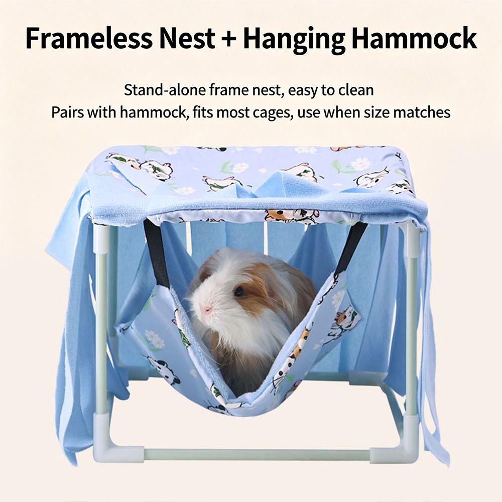 Breathable Ferret Hamster Hammock Soft Hanging Hammock Guinea Pig Hiding Nest  For Guinea Pig