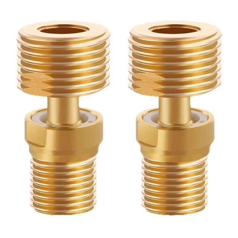 360 Degree Adjustable Angled Bents Base Lengthened Brass Shower Tap Adapter Curved Feet for Kitchen and Bathroom