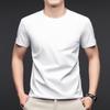 Men's Seamless Mulberry Silk T-Shirt - Summer New Arrivals, Round Neck, No-Iron, Short Sleeve, Plain Color, Casual Fit.