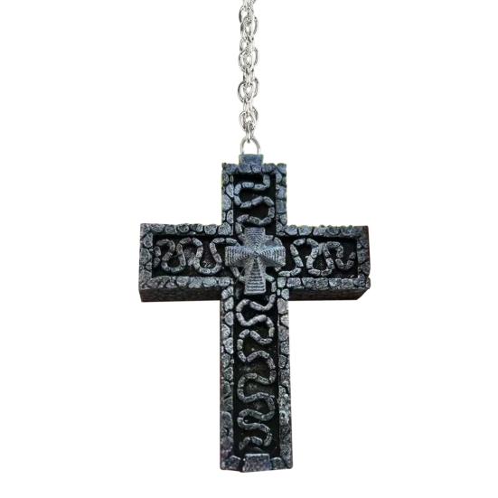 Squid Necklace Chinese Character Ten-Shaped Pendant Necklace with Secret Compartment