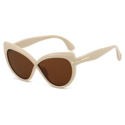 JYL Sunglasses T Letter Cat Eye Rivet Street/242