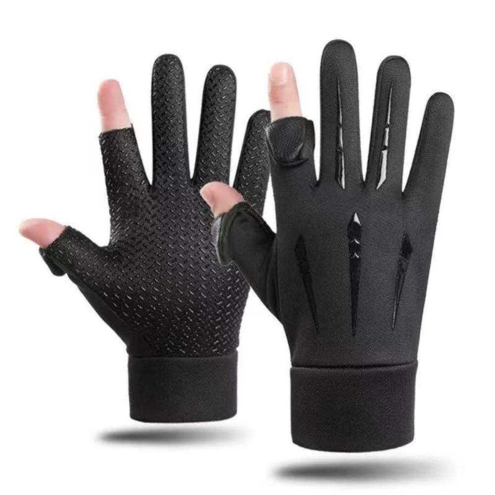 Fashion Thickened Winter Gloves Windproof Skin-friendly Cycling Gloves Waterproof Non-slip TouchScreen Gloves Outdoor