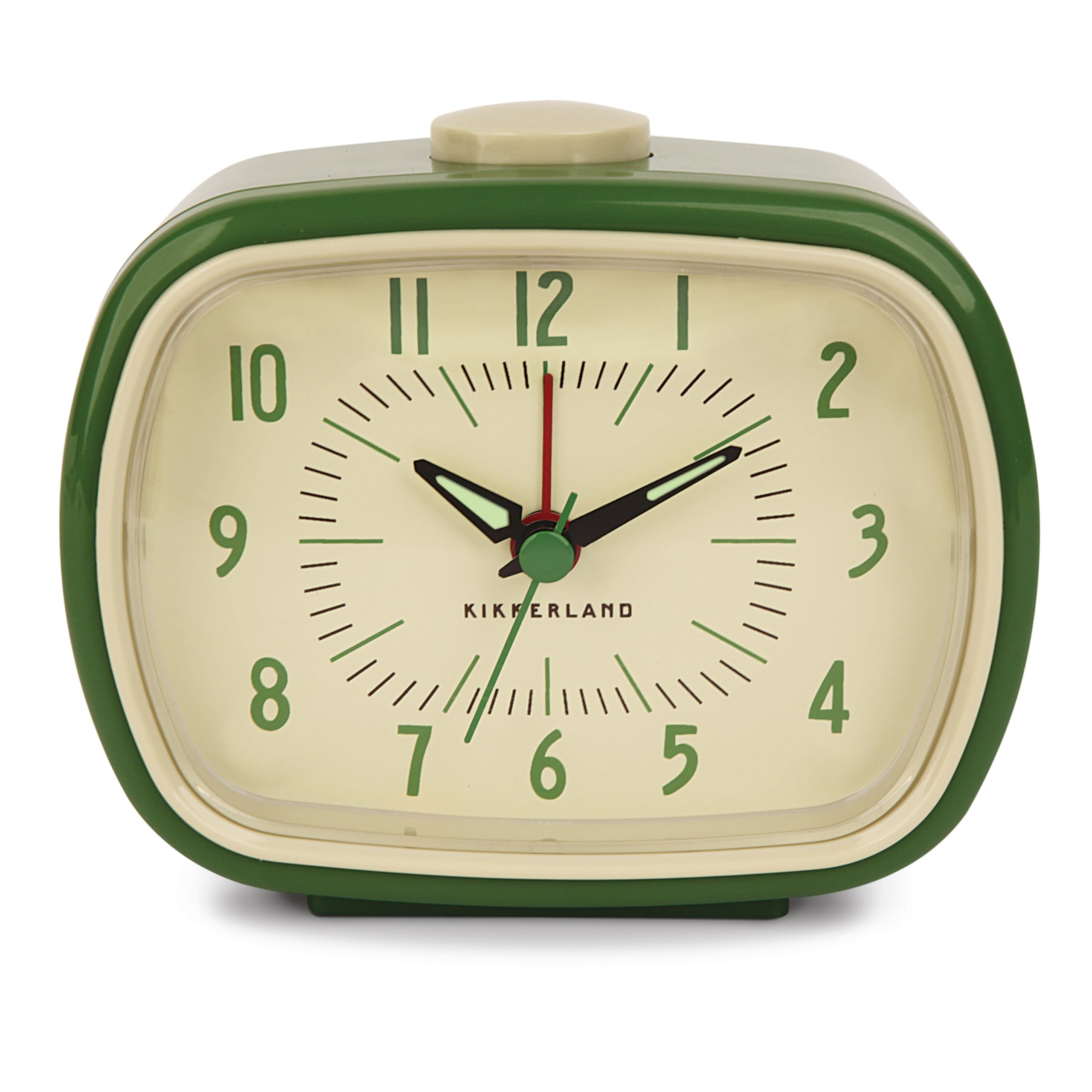

KIKKERLAND Retro Alarm Clock Green AC08G W10.7×D5.7×H8.8cm [Used] зелений