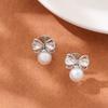 Pearl Mosquito Coil Disc Ear Clips: No-Pierce, Elegant French-Style Earrings for Women