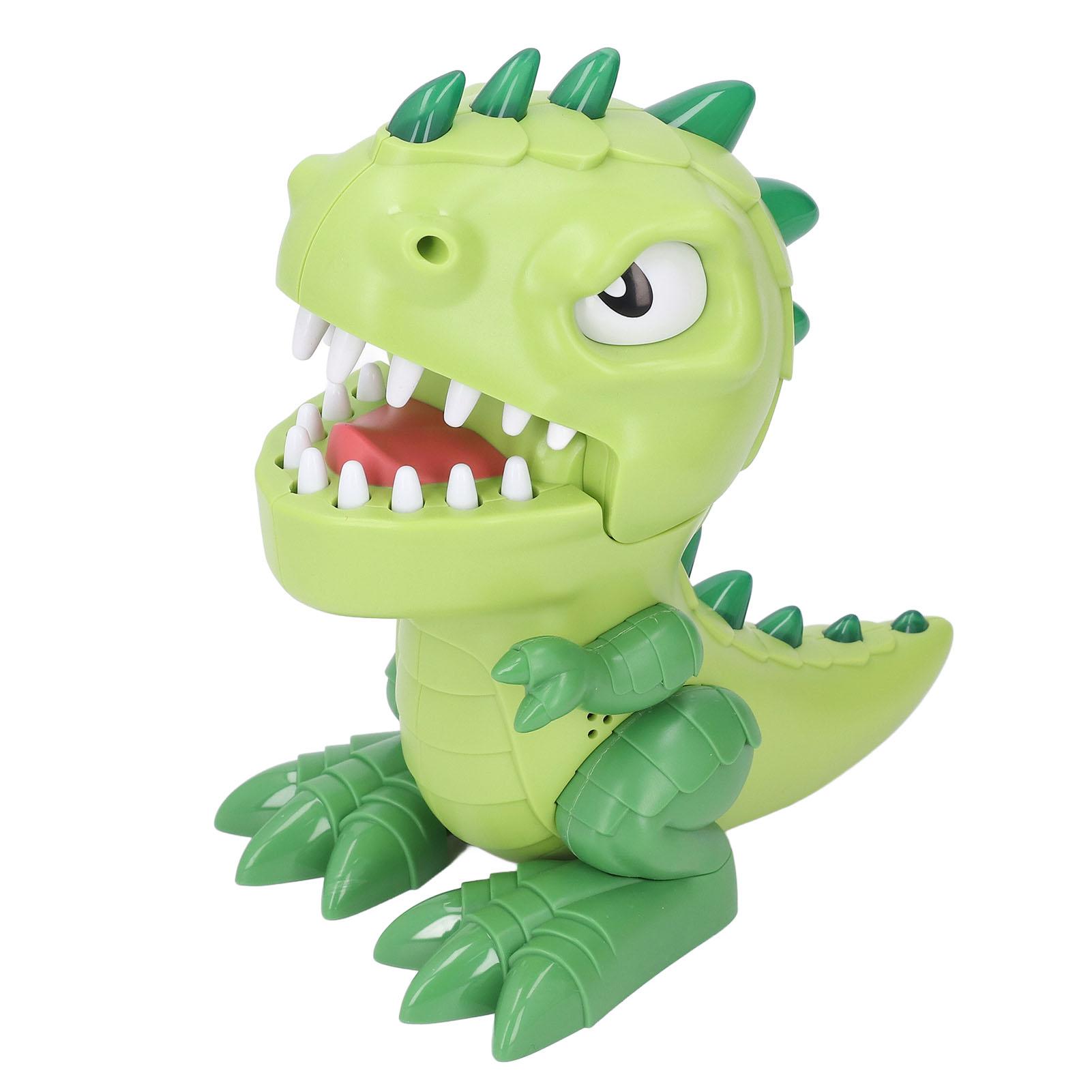 

Игра Зубы динозавра со световыми и звуковыми эффектами, забавная игрушка, кусающая пальцы, интерактивный кусающий стоматолог зелёный