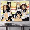 Wandteppich Hirasawa Yui Akiyama Mio Anime