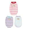 Cotton Ribbed Knit Dog Vest for Small Breeds Summer Sleeveless Striped Puppy Shirt Soft Breathable Pet Outfits