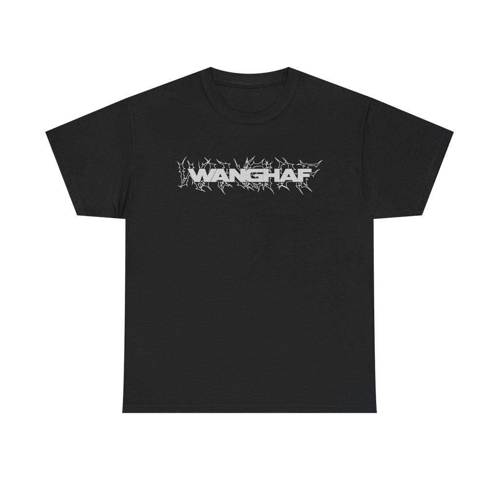 WANGHAF Barbed Wire Letter Print Tshirt Y2K Goth Streetwear Unisex Cotton Tshirt Grunge Style Casual Tee